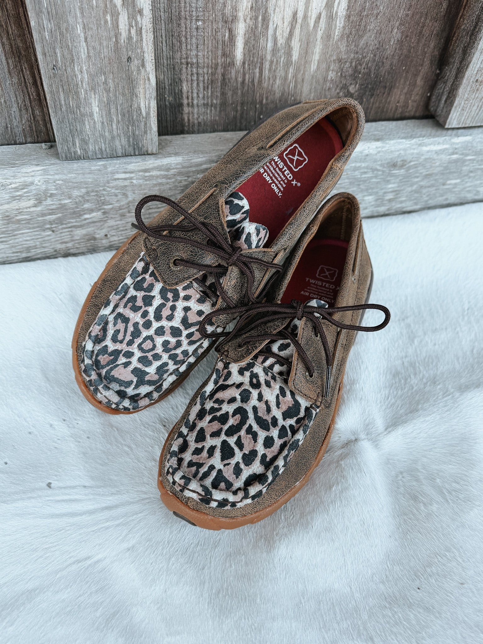 Women's Twisted X Cheetah Print Driving Moc - Image 8
