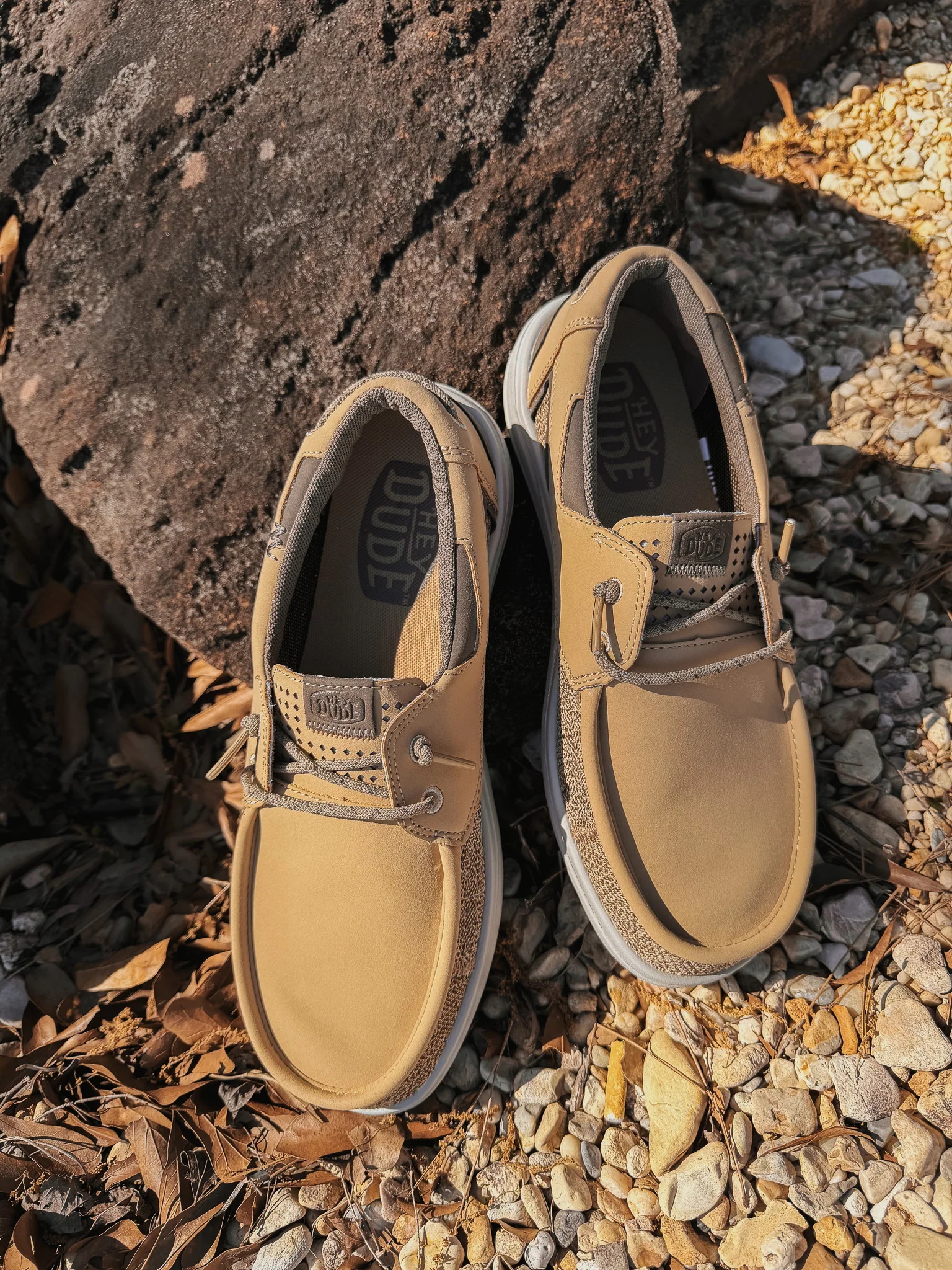 Hey Dude Men's Welsh Grip Classic Mesh in Incense/Morel Brown - Image 4