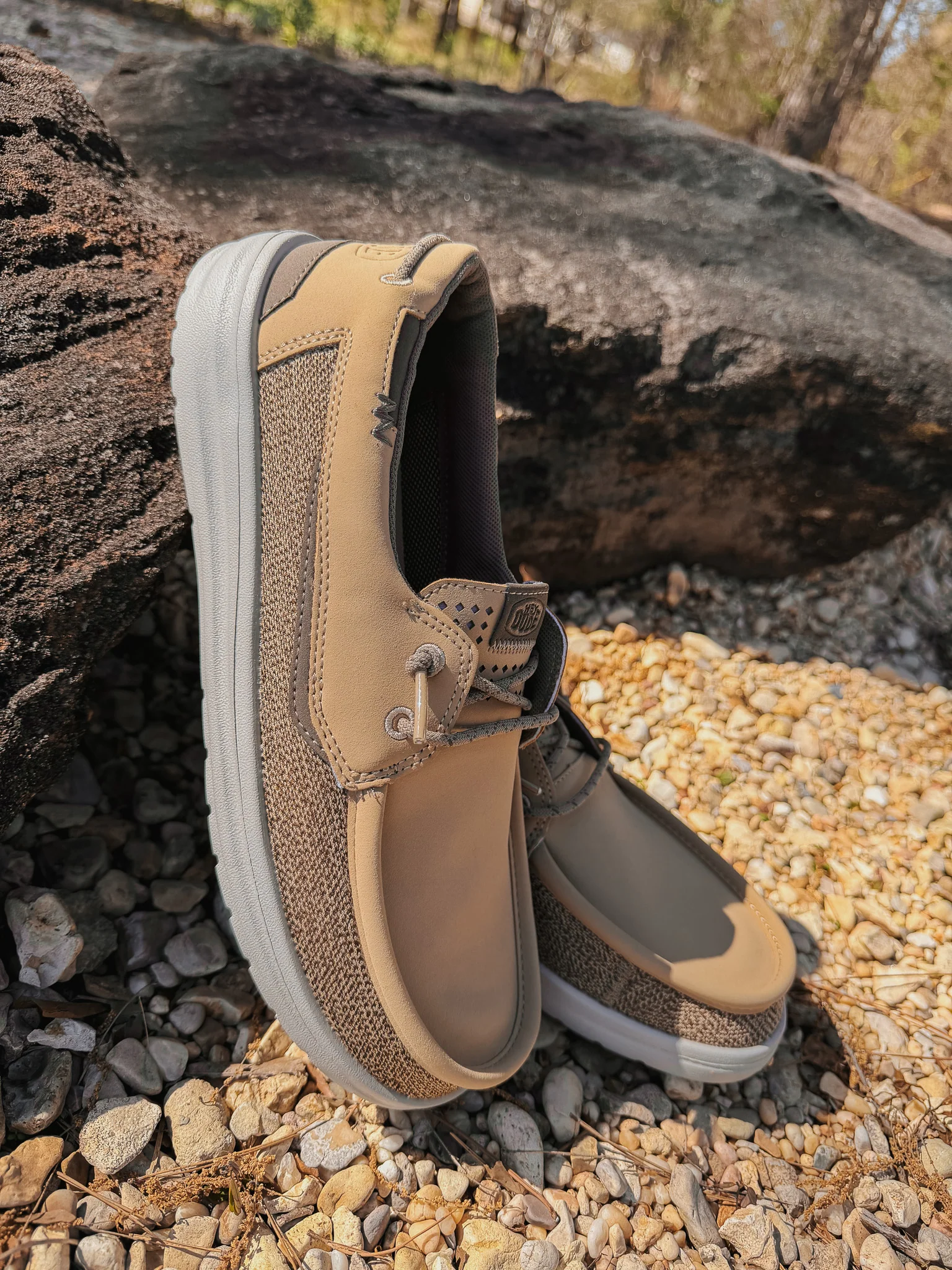 Hey Dude Men's Welsh Grip Classic Mesh in Incense/Morel Brown - Image 8