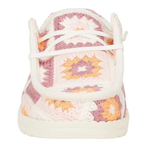 Women's Hey Dude Wendy Cottage Crochet in Petal Pink/Multi - Image 8