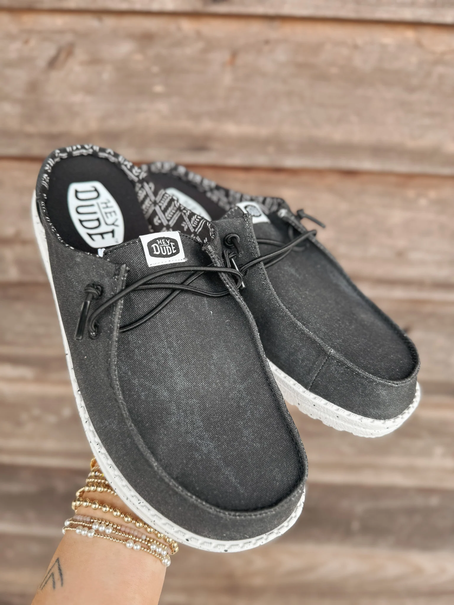 Women's Hey Dude Wendy Slip Classic Black - Image 5