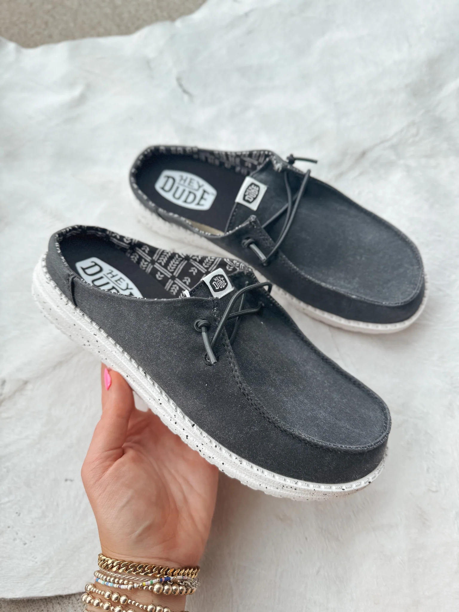 Women's Hey Dude Wendy Slip Classic Black - Image 9