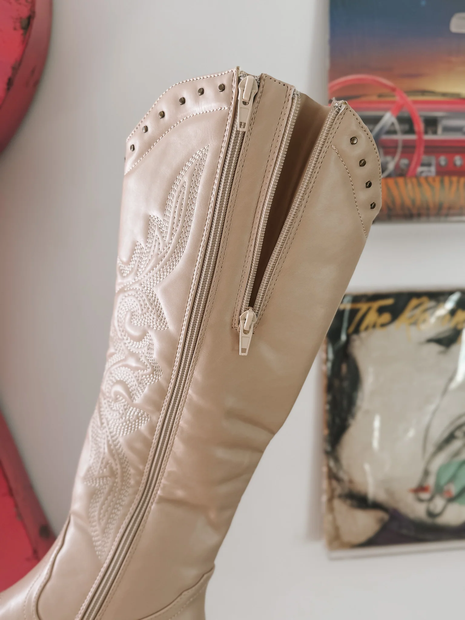 It's Been Real Ivory Boots with Calf Extender - Image 3