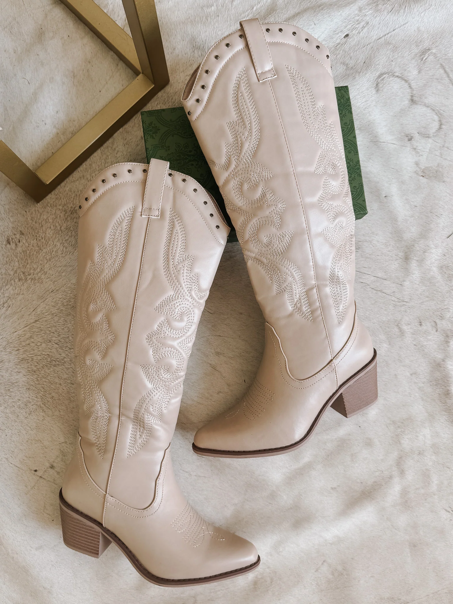 It's Been Real Ivory Boots with Calf Extender - Image 6