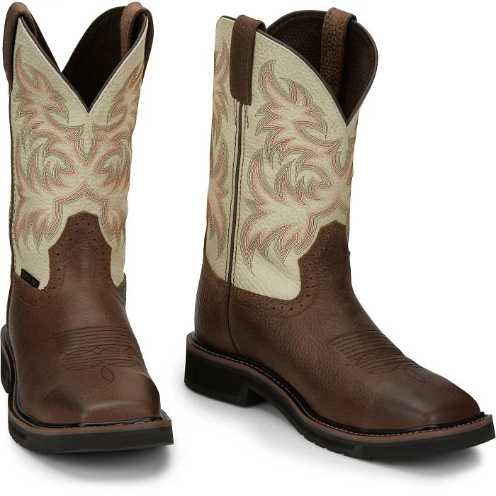 Men's Justin Driller Steel Toe Boots - Image 5