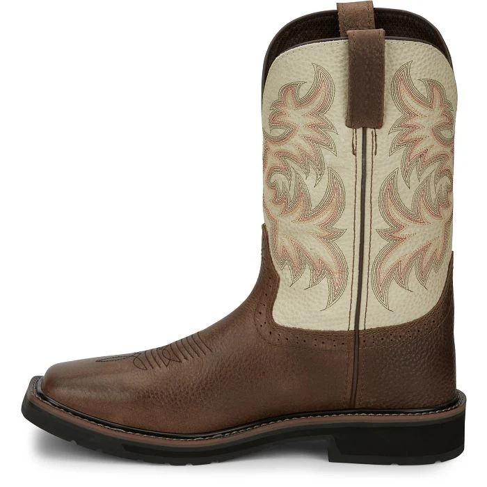Men's Justin Driller Steel Toe Boots - Image 8