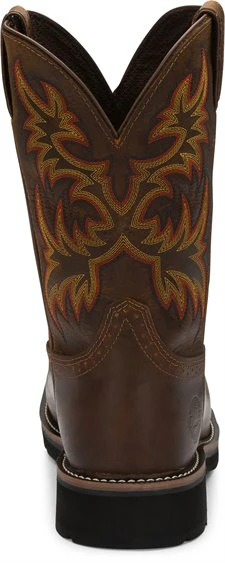 Men's Justin Driller Square Steel Toe Work Boots - Image 10
