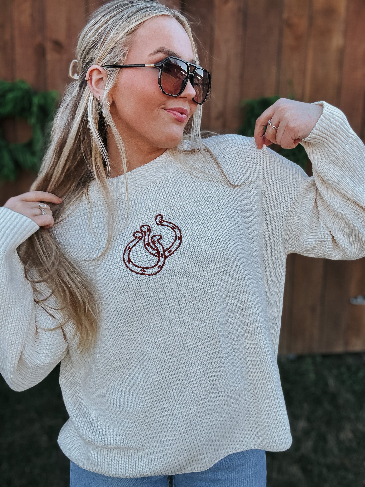 Double Luck Knit Sweater - Image 6