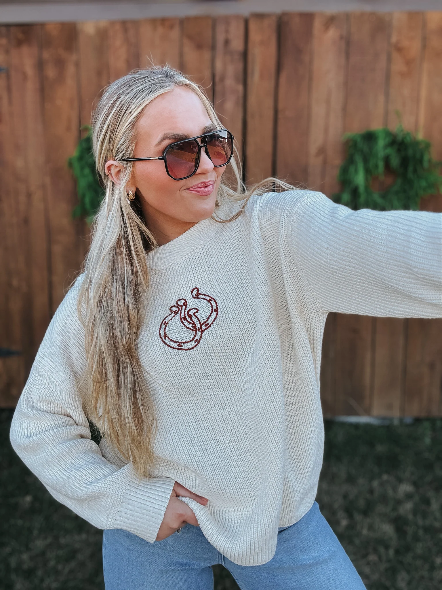 Double Luck Knit Sweater - Image 7