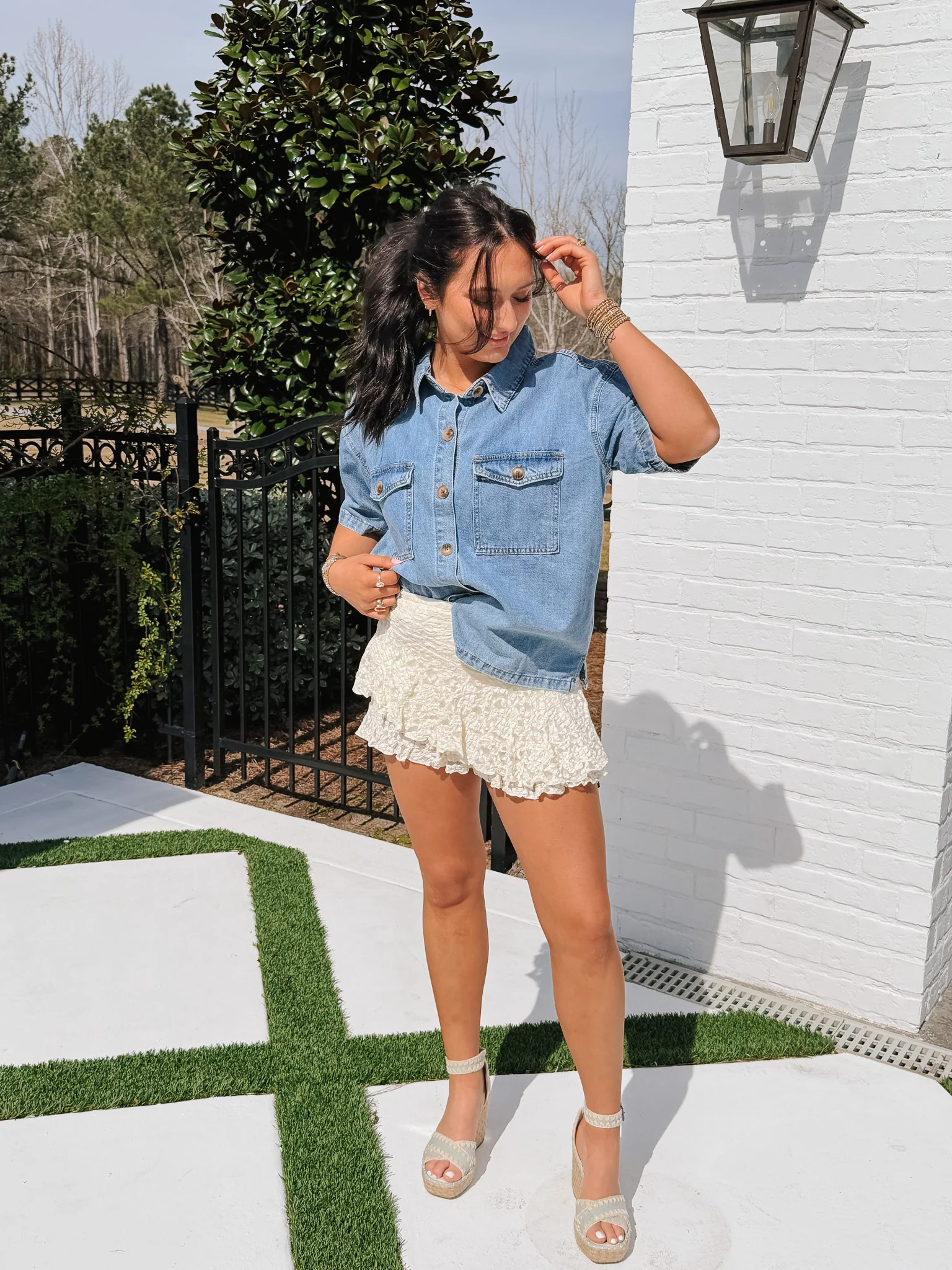 Darling Denim Button Up Shirt - Image 7