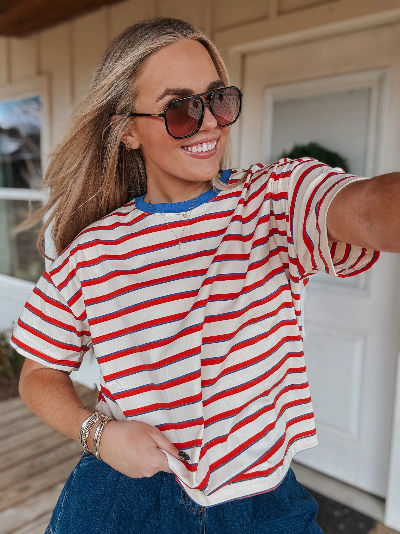 American Summer Stripe Tee - Image 3