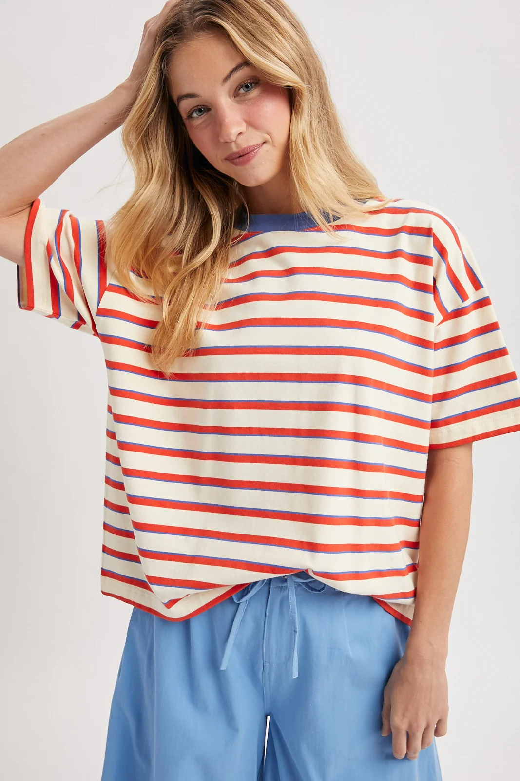 American Summer Stripe Tee - Image 7