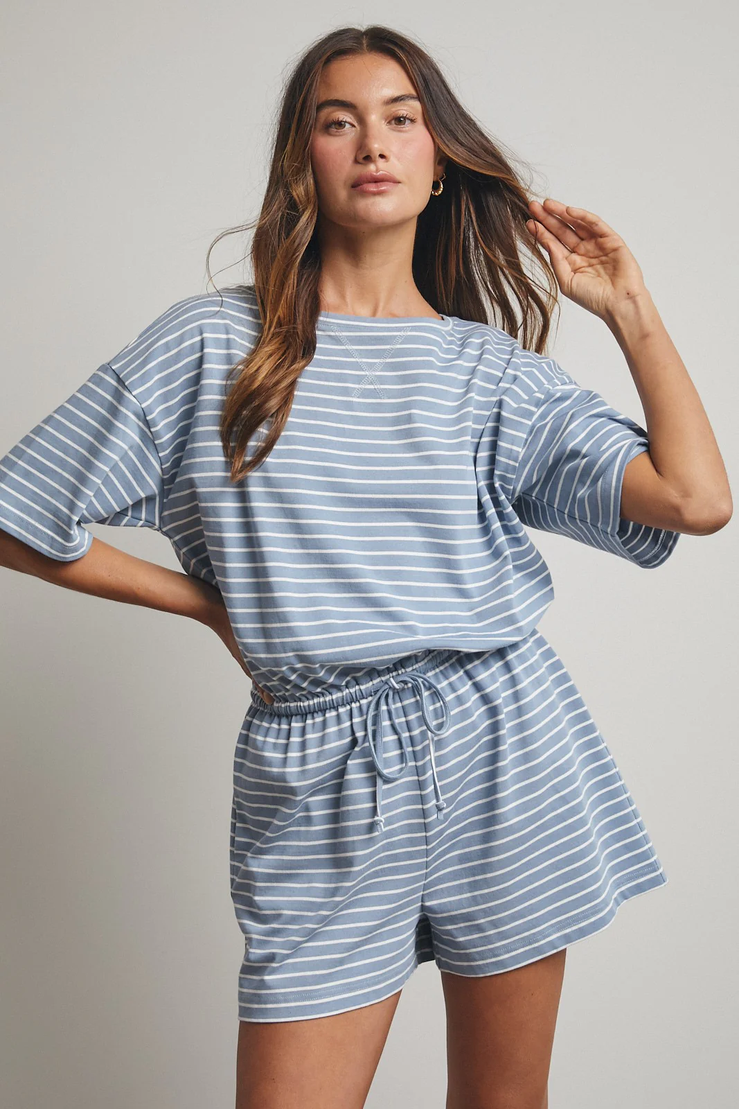 Fresh Lines Striped Romper - Image 6