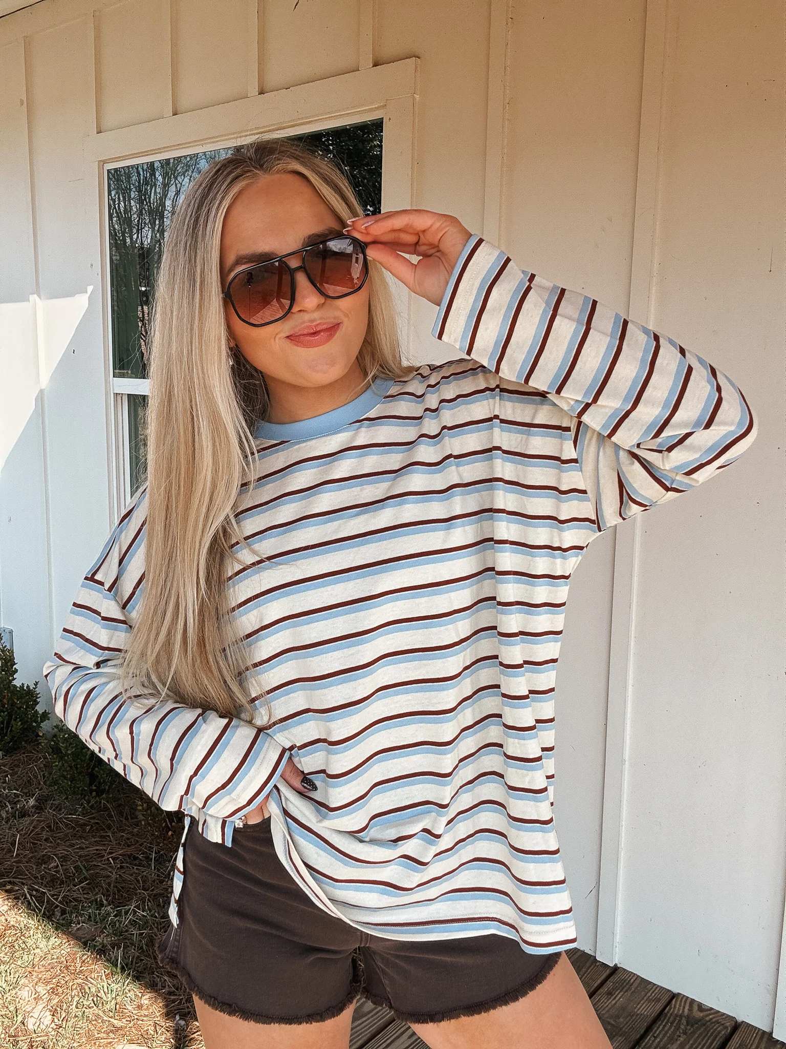 Salt & Sky Striped Tee - Image 3