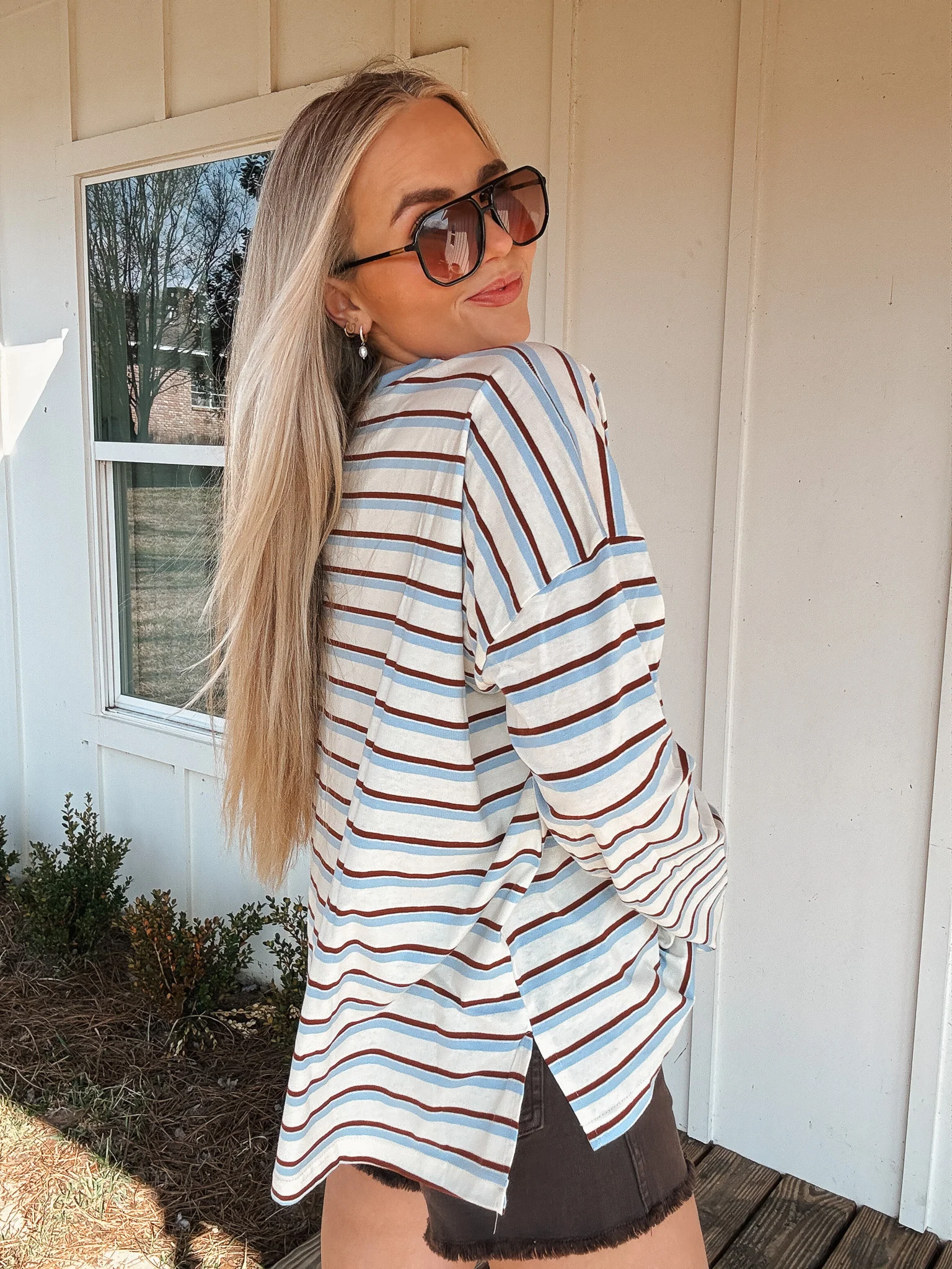 Salt & Sky Striped Tee - Image 5