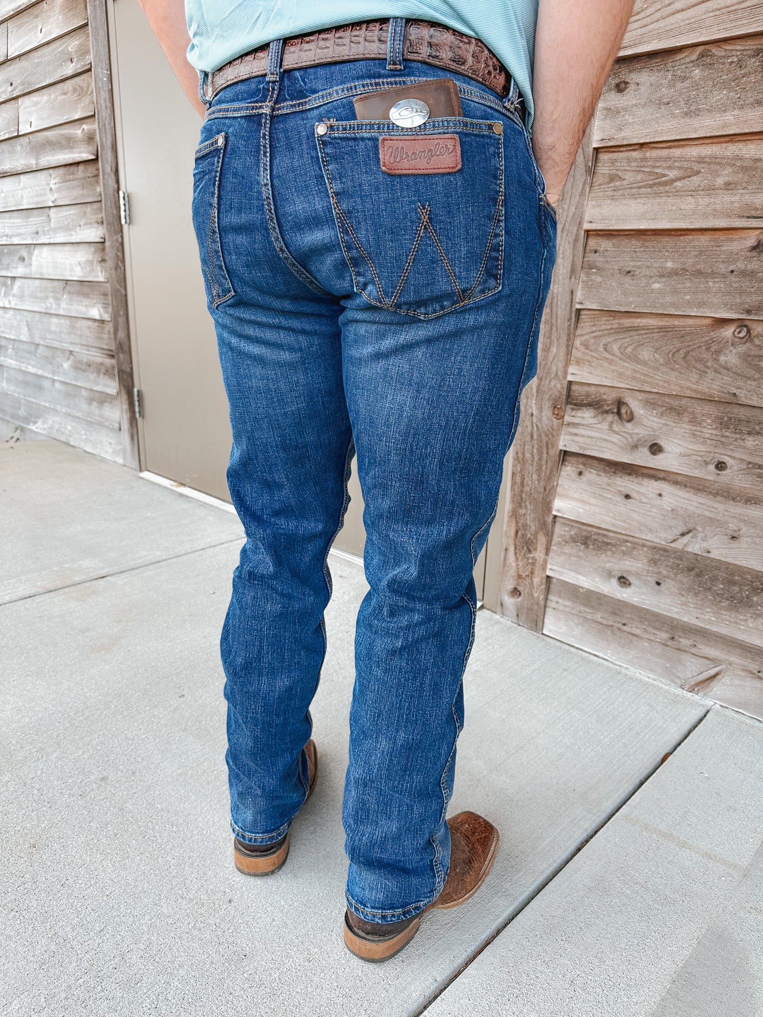 Wrangler Retro Men's Slim Fit Straight Leg Jeans - Image 3