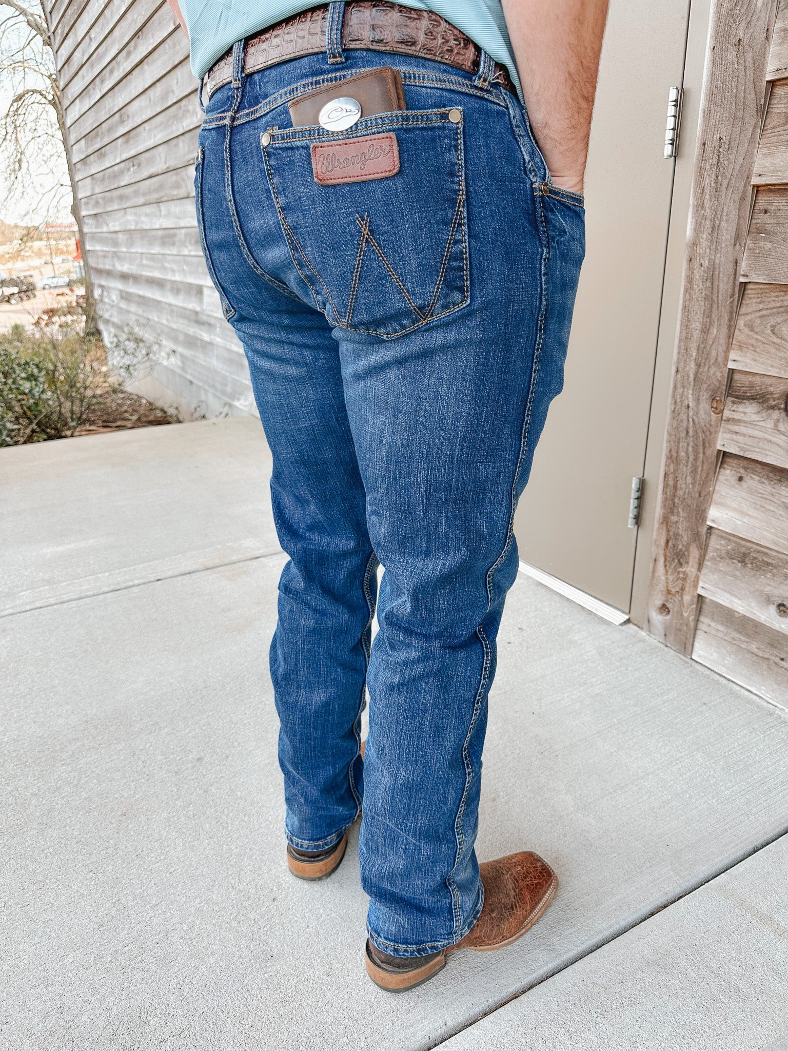 Wrangler Retro Men's Slim Fit Straight Leg Jeans - Image 4
