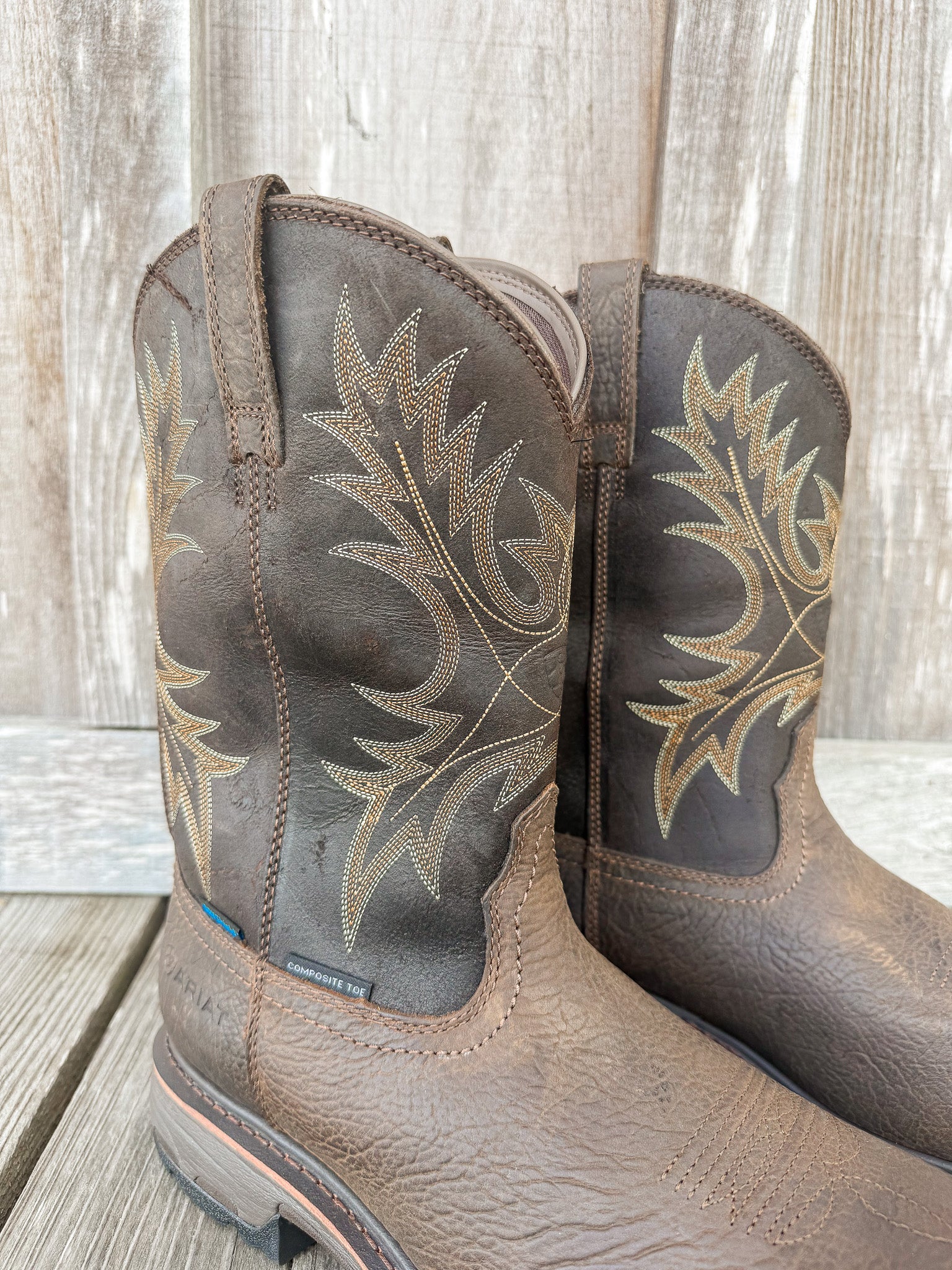 MEN'S ARIAT WORKHOG WATERPROOF COMPOSITE TOE WORK BOOT - Image 2