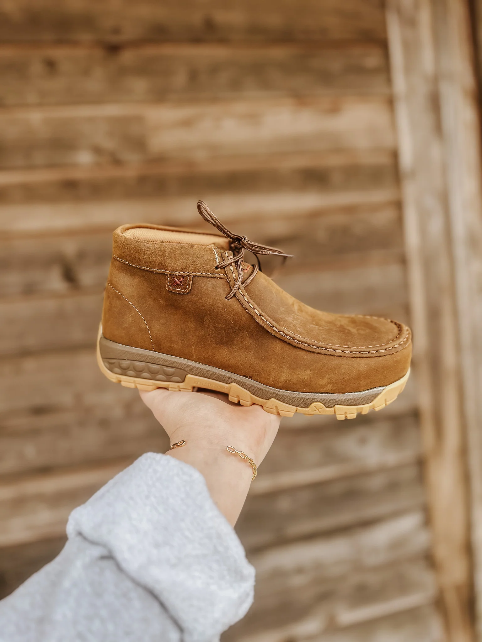 WOMEN'S TWISTED X COMPOSITE TOE WORK CHUKKA DRIVING MOC - Image 7