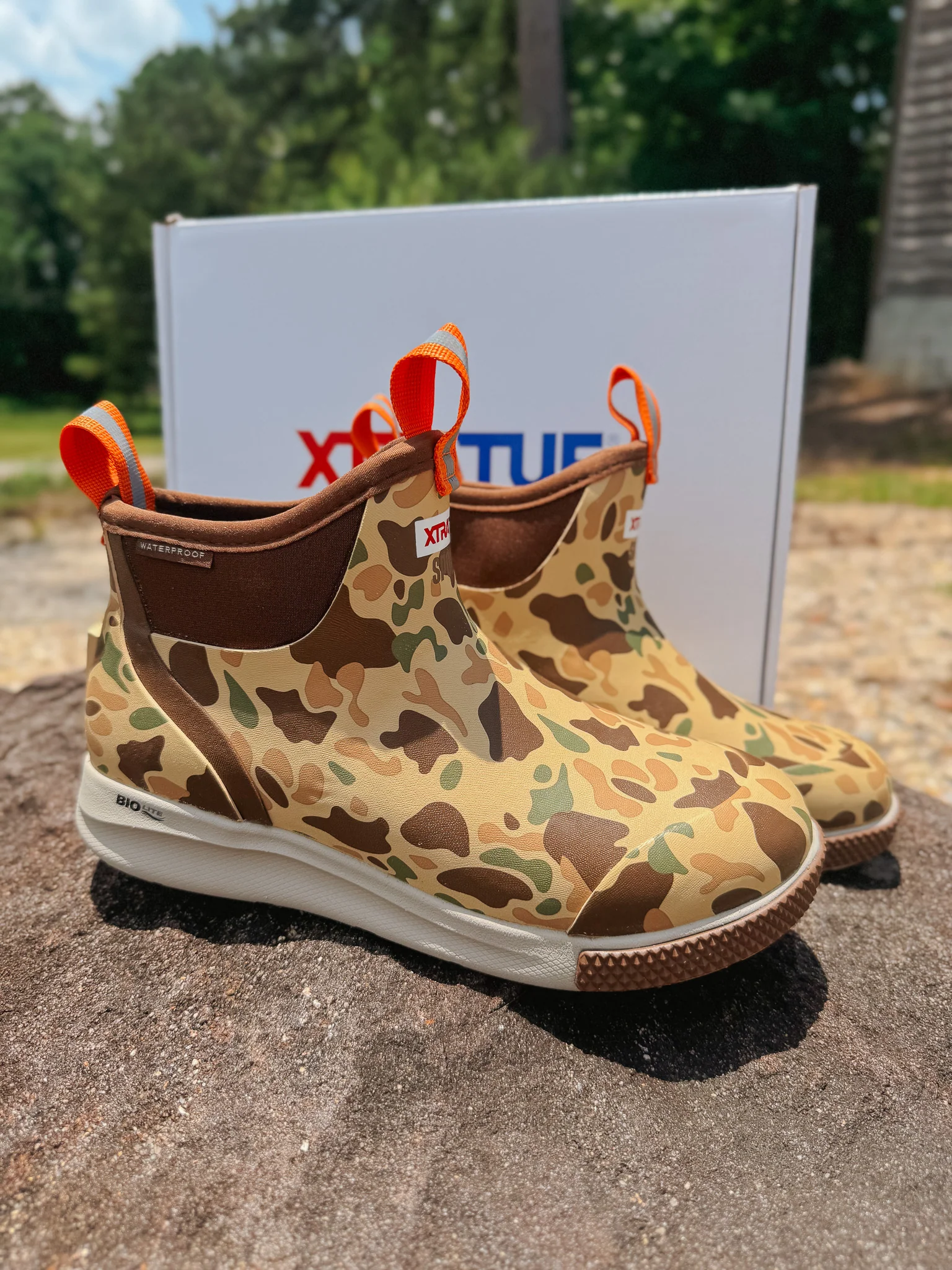 Men's Xtratuf 6 in Ankle Deck Boot Sport in Duck Camo - Image 10