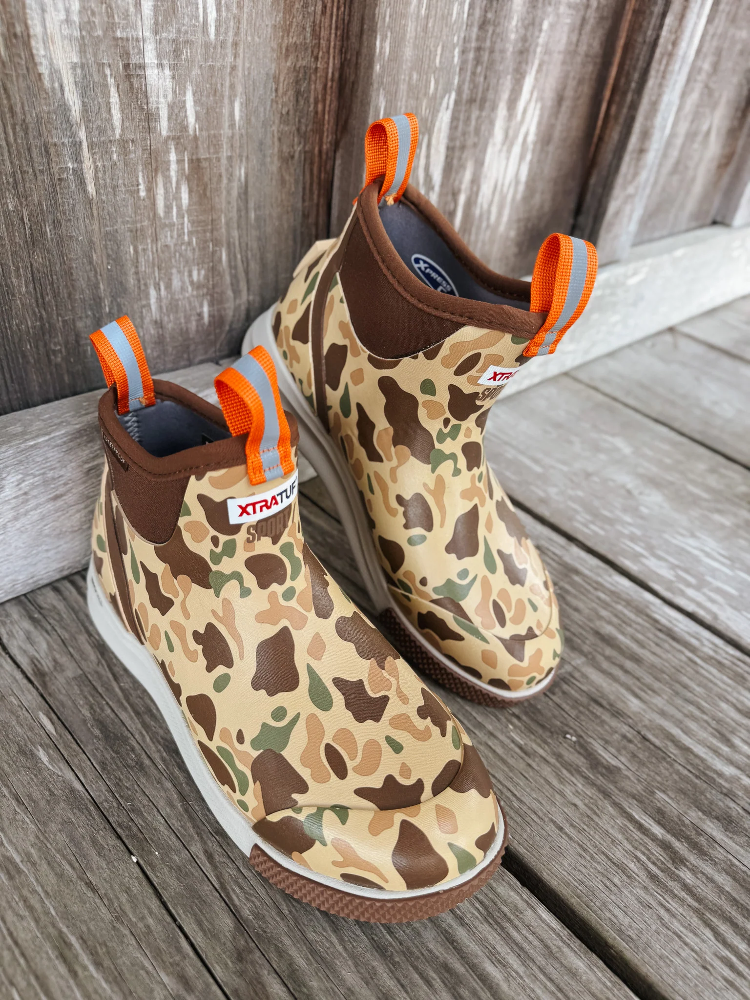Men's Xtratuf 6 in Ankle Deck Boot Sport in Duck Camo - Image 13