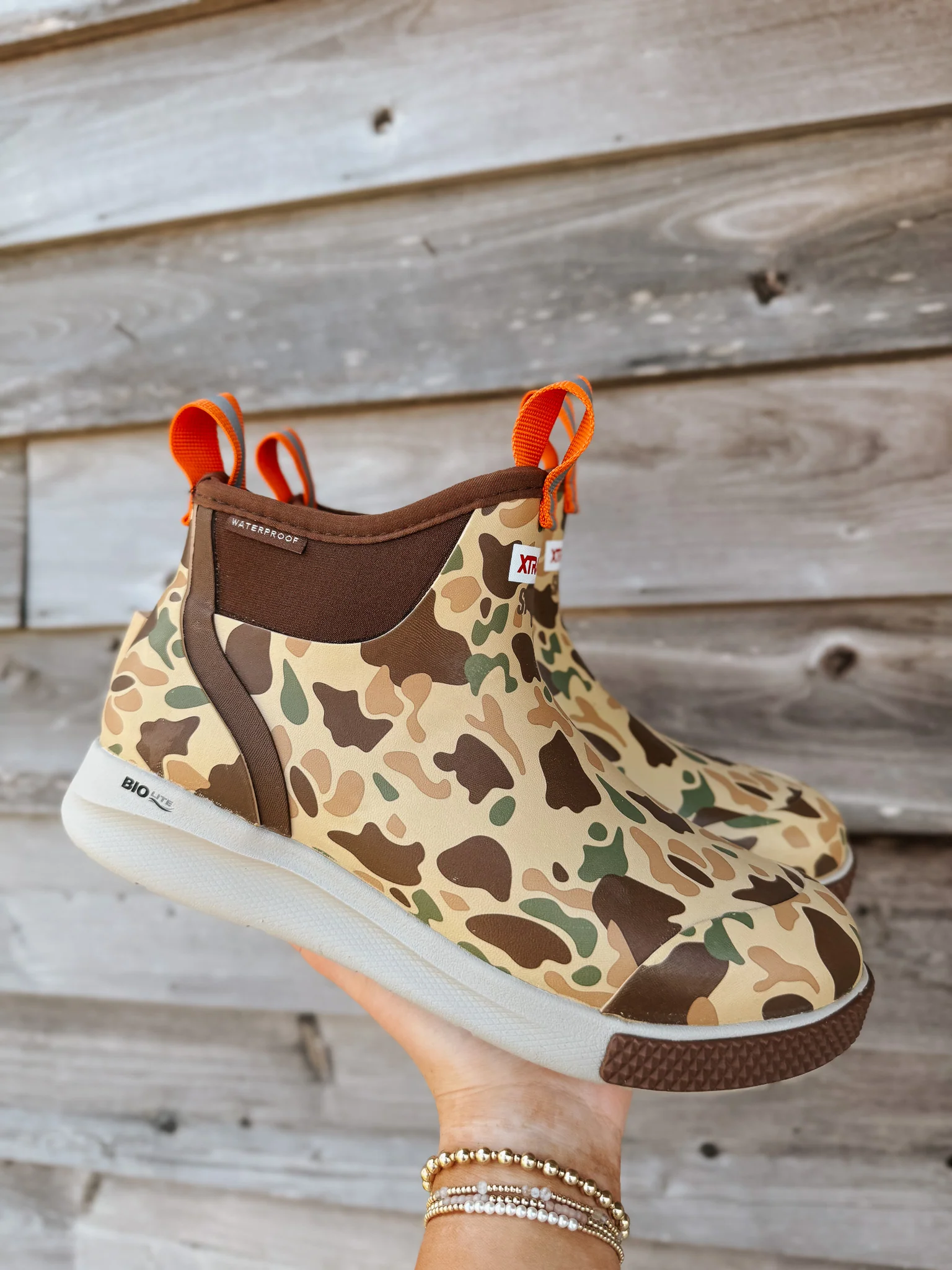 Men's Xtratuf 6 in Ankle Deck Boot Sport in Duck Camo - Image 4