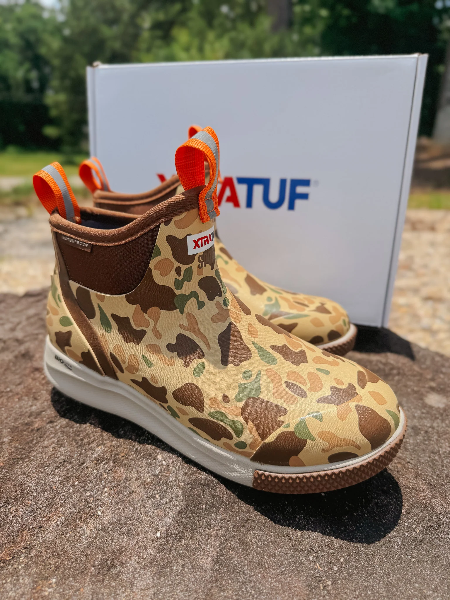 Men's Xtratuf 6 in Ankle Deck Boot Sport in Duck Camo - Image 6