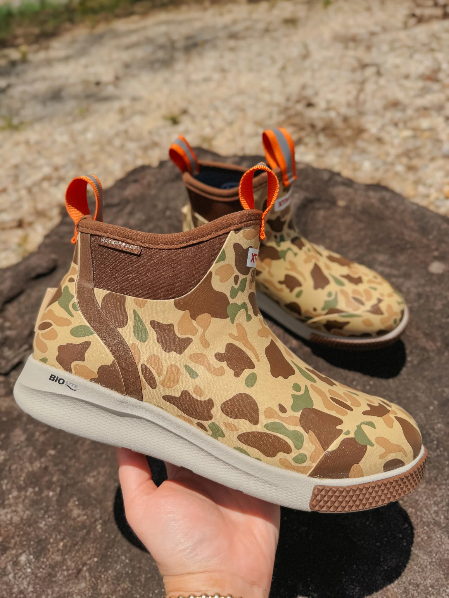 Men's Xtratuf 6 in Ankle Deck Boot Sport in Duck Camo - Image 7