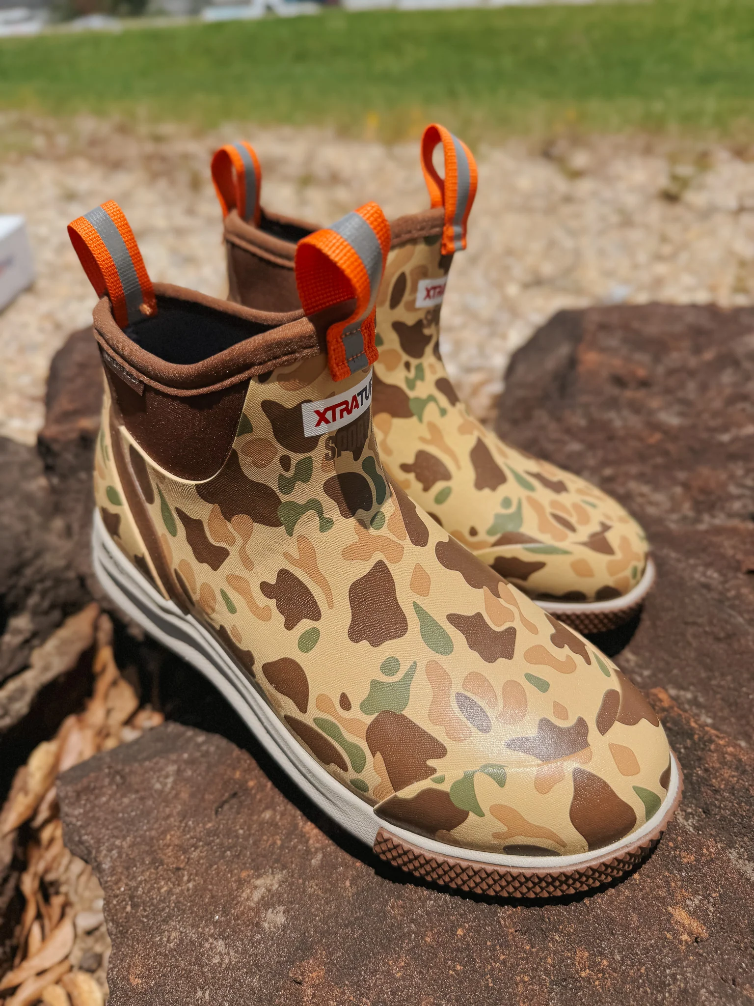 Men's Xtratuf 6 in Ankle Deck Boot Sport in Duck Camo - Image 8