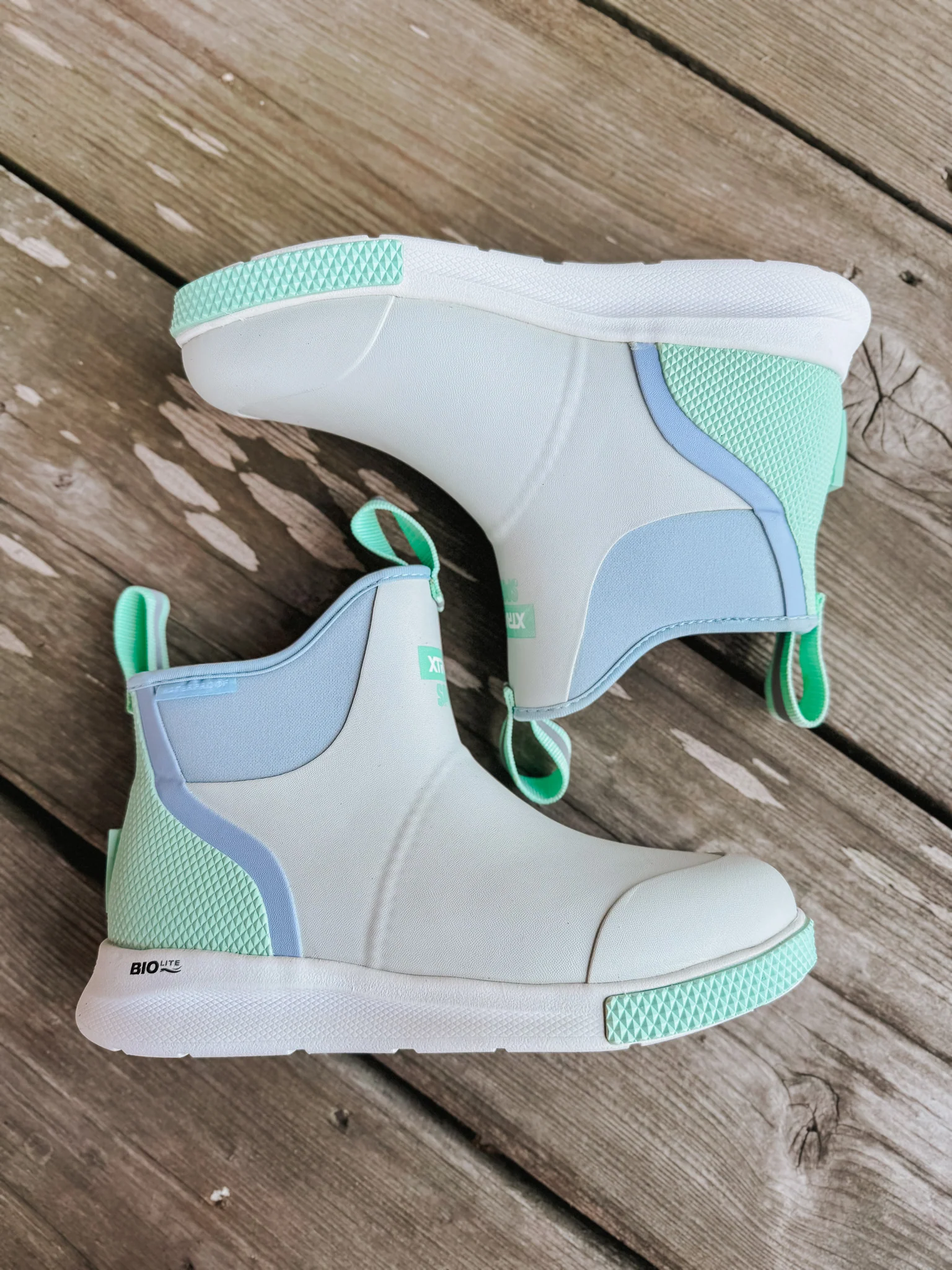 Women's Xtratuf 6 in Ankle Deck Boot Sport in Cloud Multi - Image 3