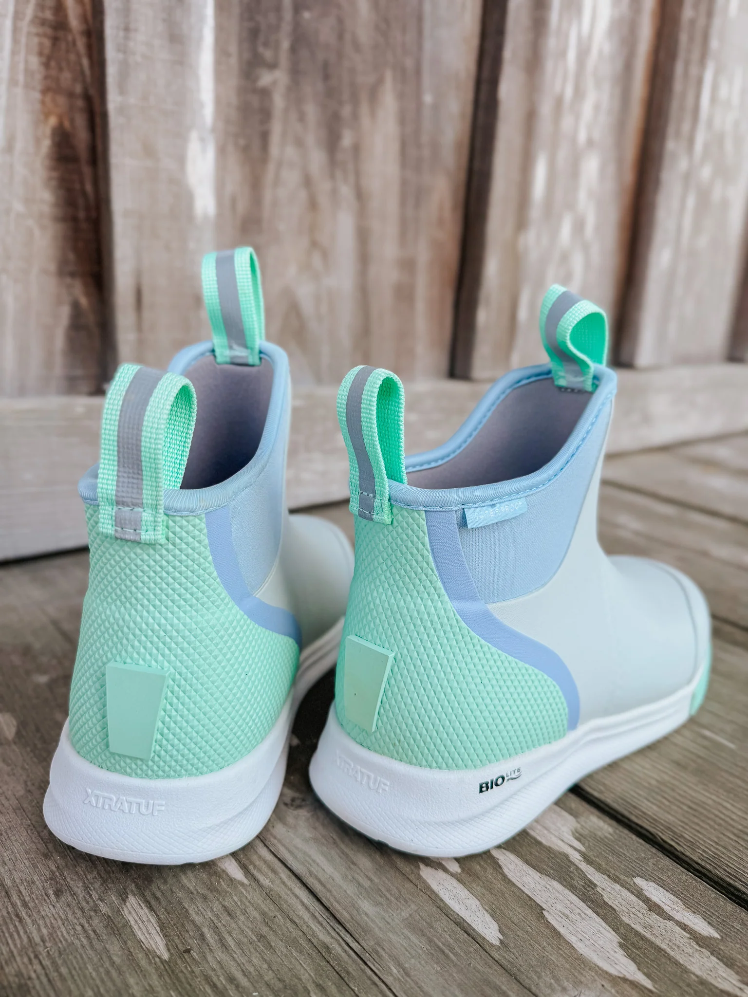 Women's Xtratuf 6 in Ankle Deck Boot Sport in Cloud Multi - Image 4