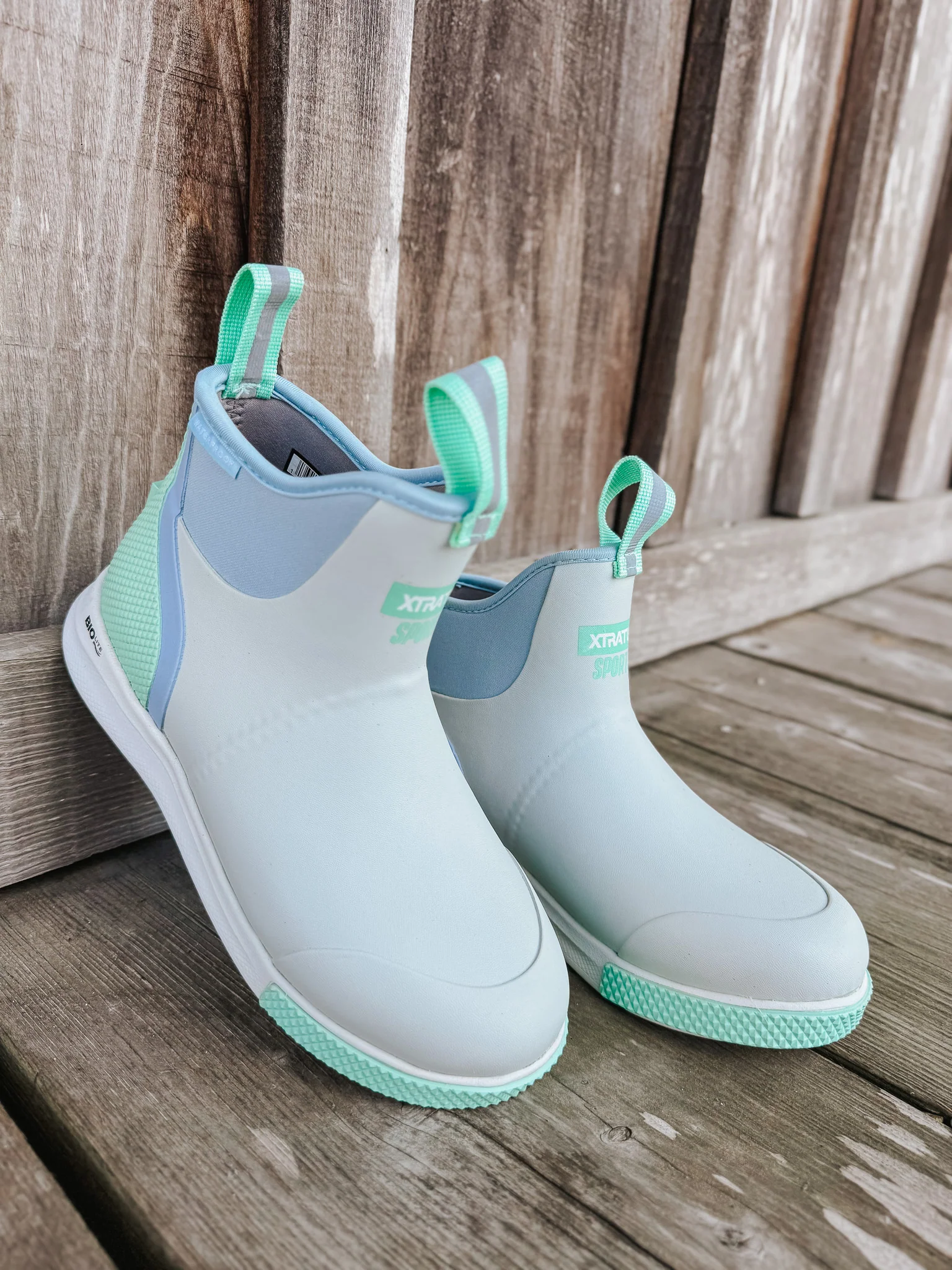 Women's Xtratuf 6 in Ankle Deck Boot Sport in Cloud Multi - Image 7