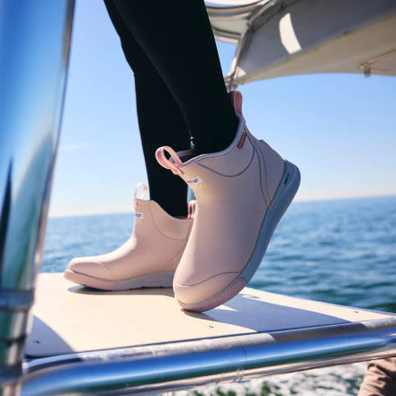 Women's Xtratuf 6 in Ankle Deck Boot Sport in Blush Peach - Image 2