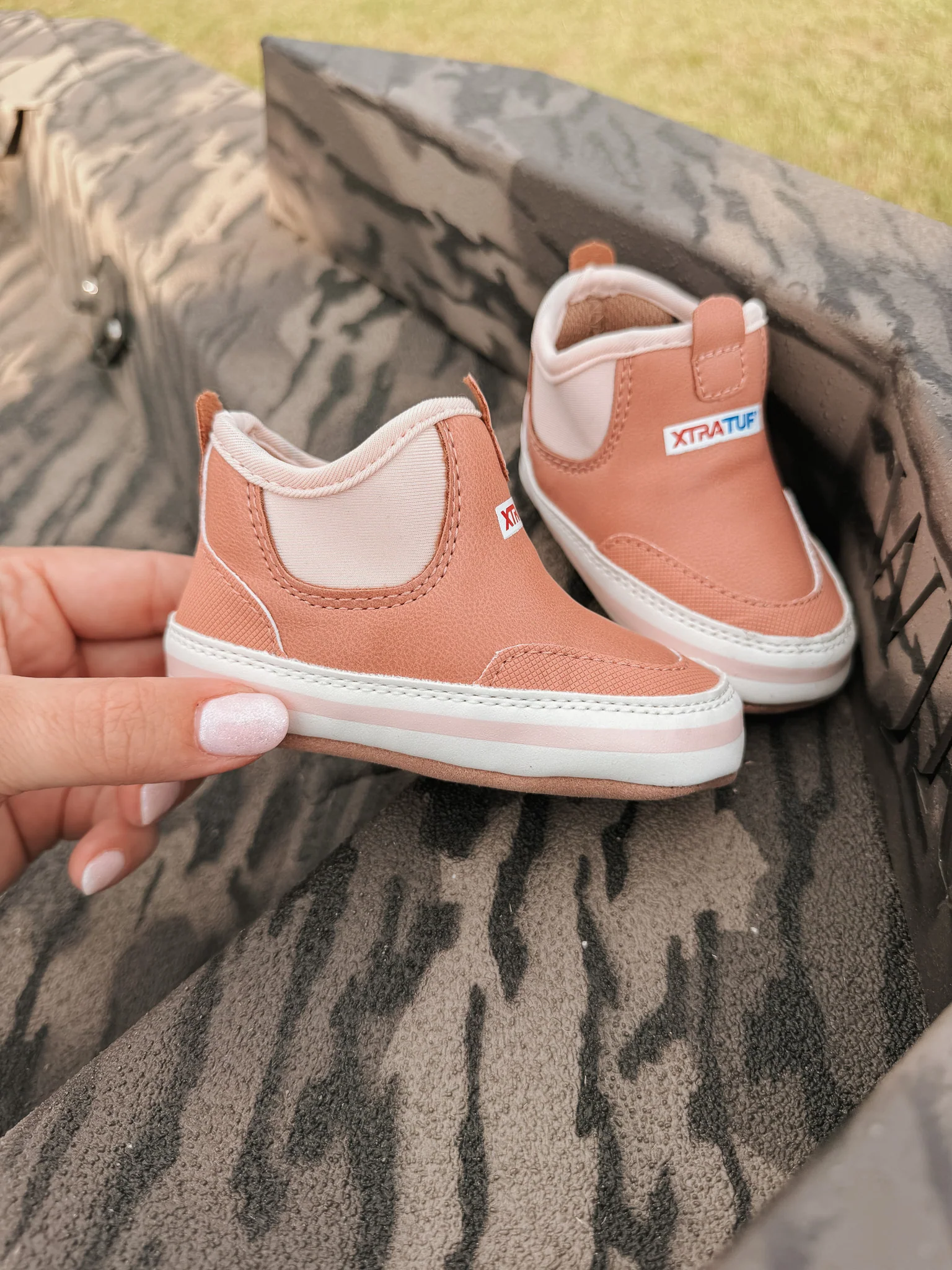 Xtratuf Infant Minnow Ankle Deck Boot in Blush - Image 2