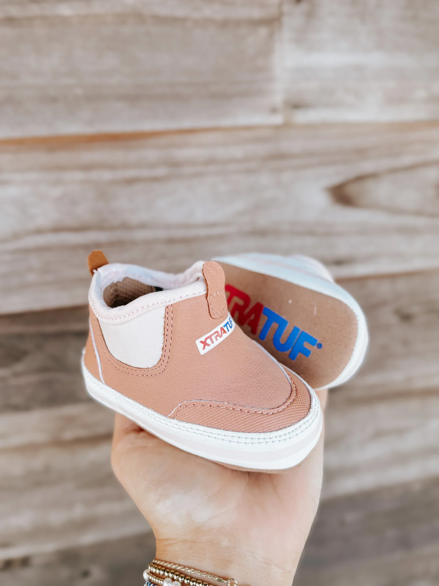 Xtratuf Infant Minnow Ankle Deck Boot in Blush - Image 3