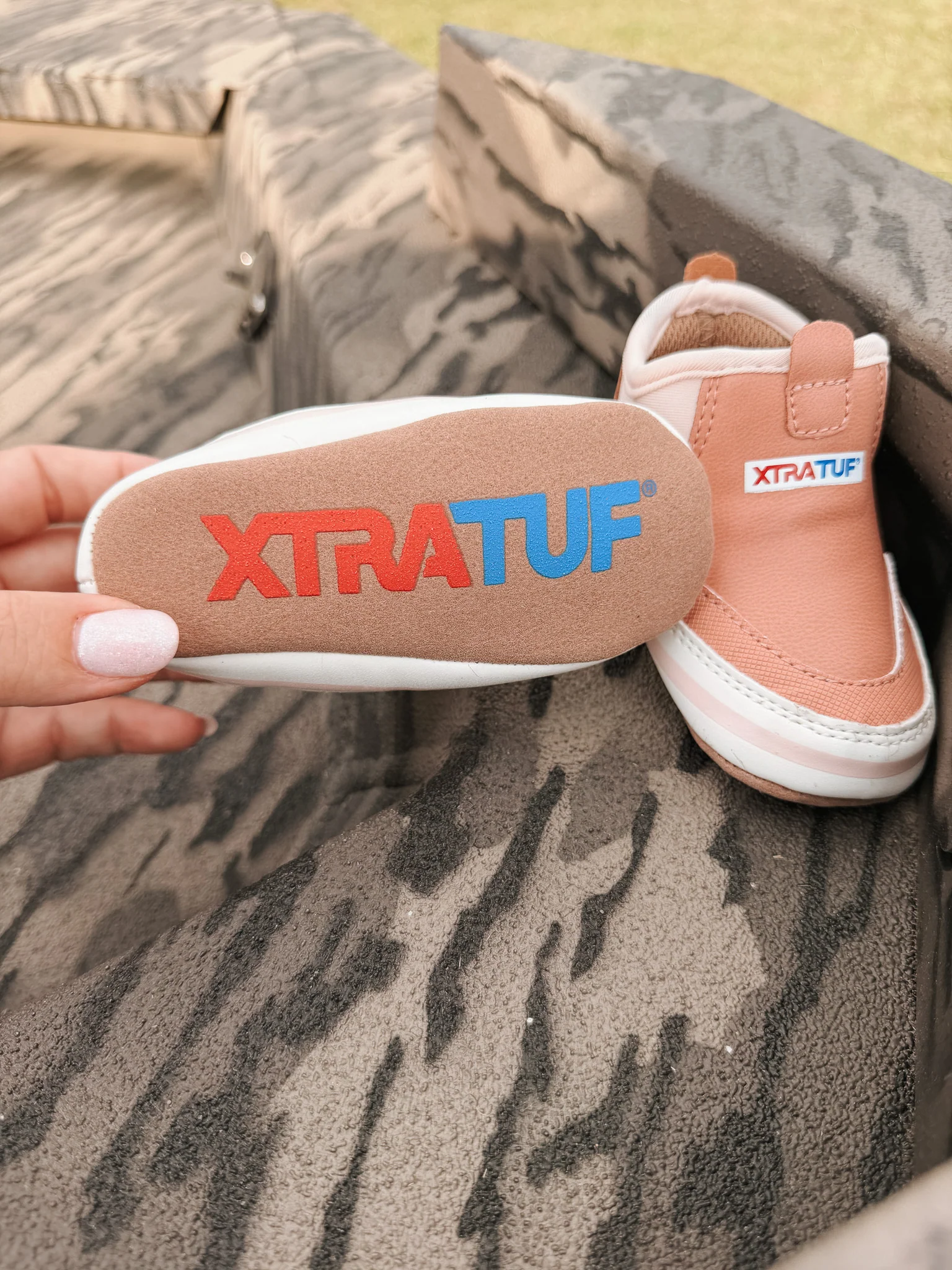 Xtratuf Infant Minnow Ankle Deck Boot in Blush - Image 7