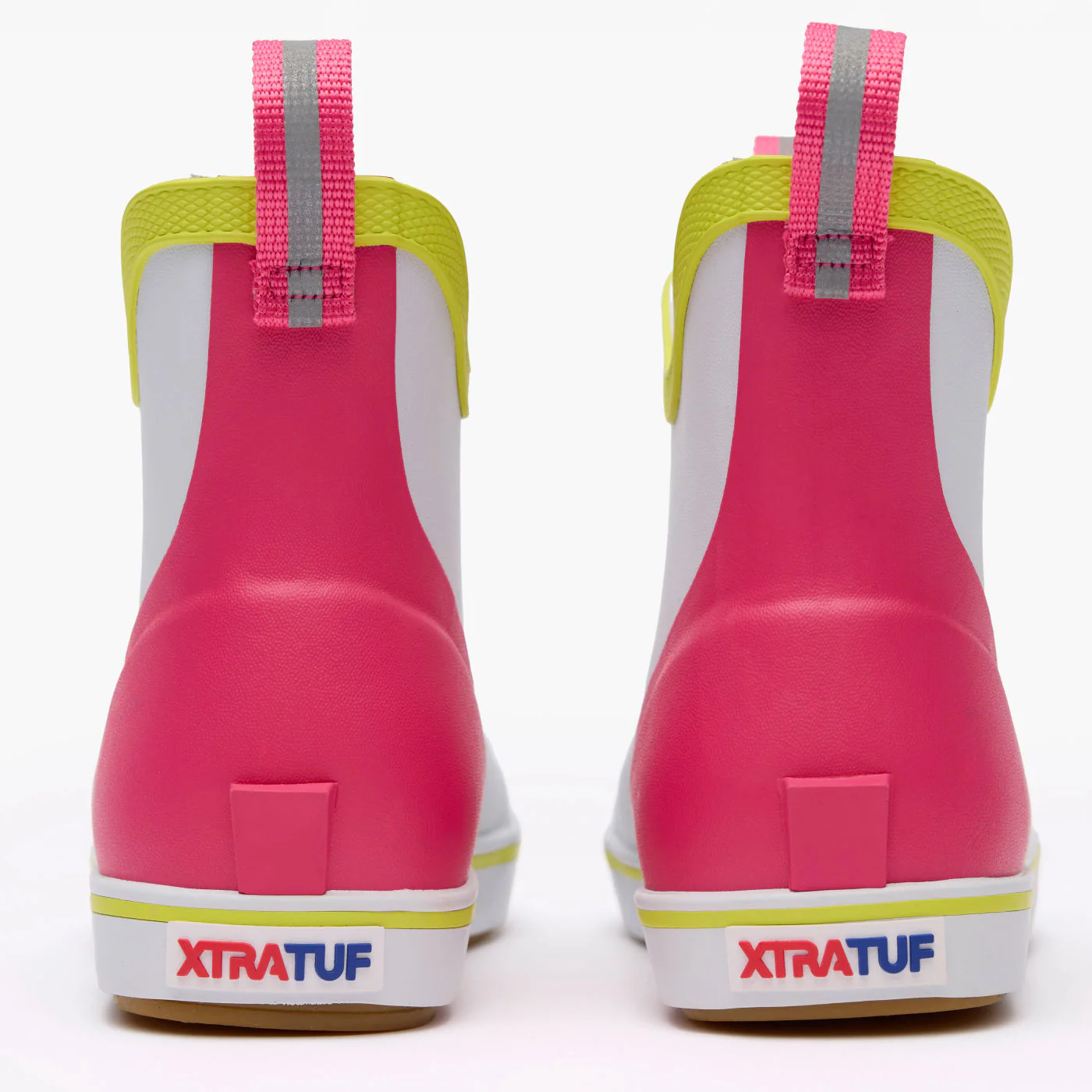Little Kid's XTRATUF Ankle Deck Boots in White Multi Pink - Image 5