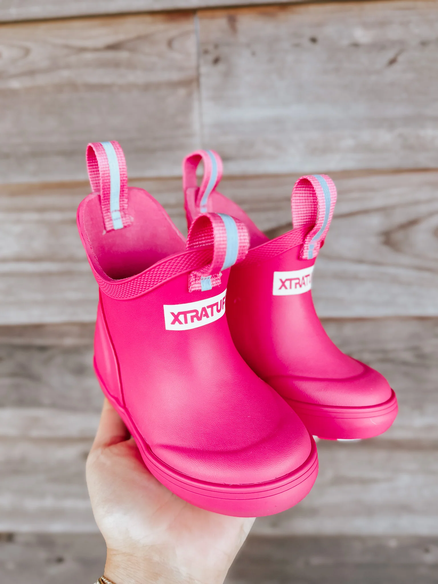 Kid's XTRATUF Ankle Deck Boots in Pink - Image 5