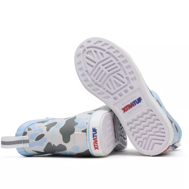 Little Kid's Xtratuf Ankle Deck Boots in Ice Duck Camo - Image 6