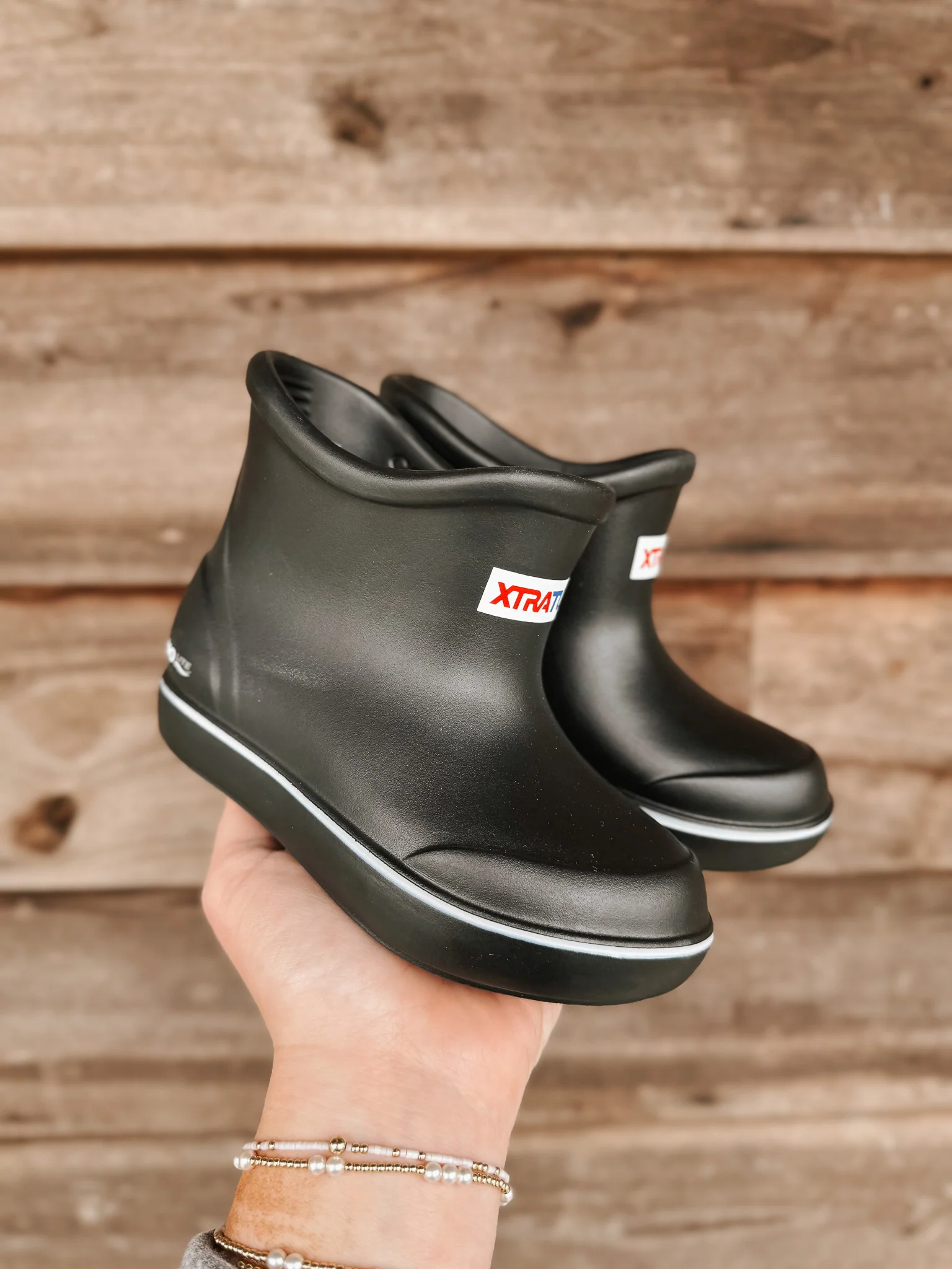 Little Kid's Tufs Black Ankle Deck Boot - Image 10