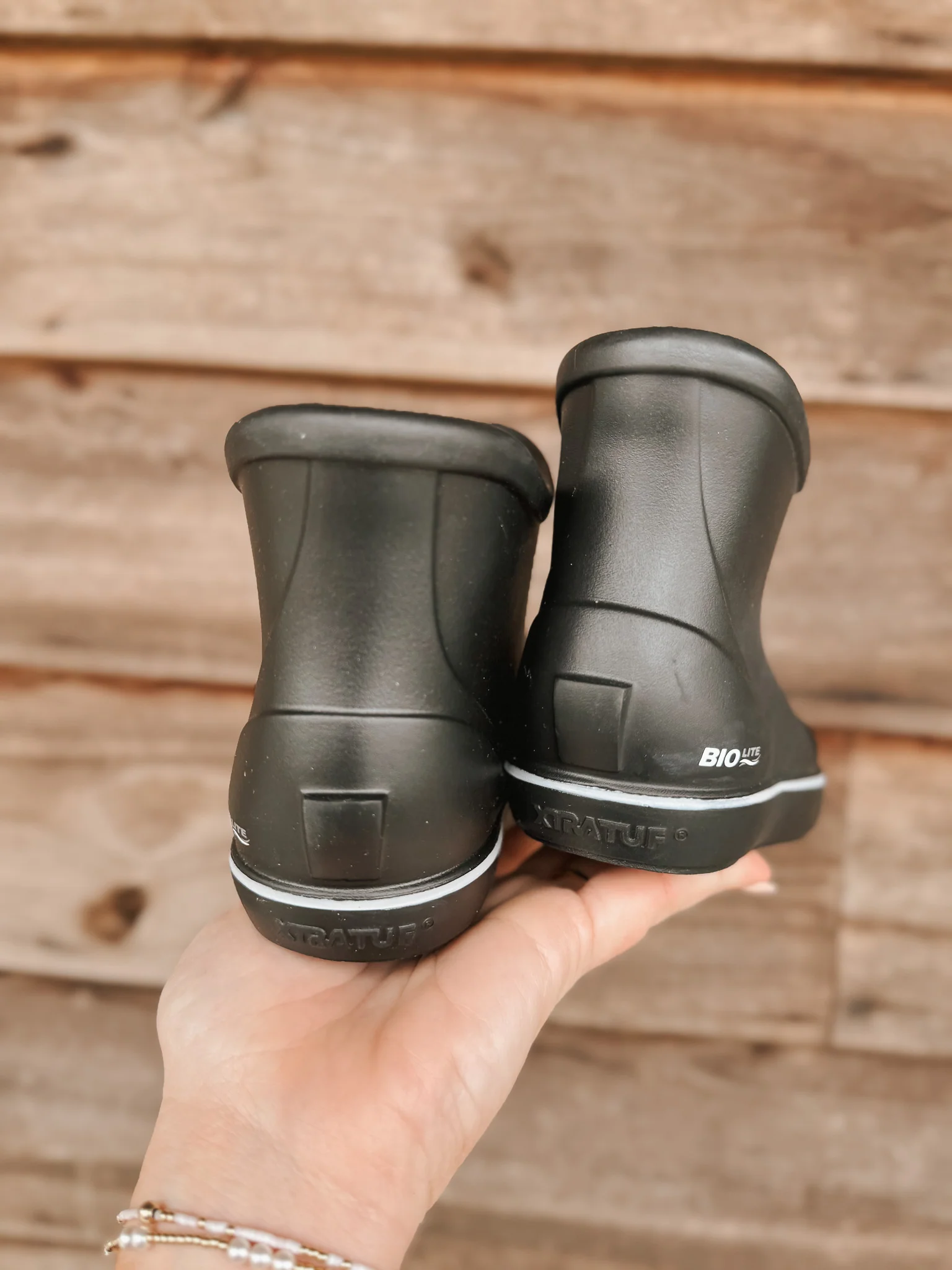 Little Kid's Tufs Black Ankle Deck Boot - Image 14