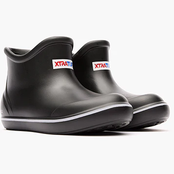 Little Kid's Tufs Black Ankle Deck Boot - Image 3