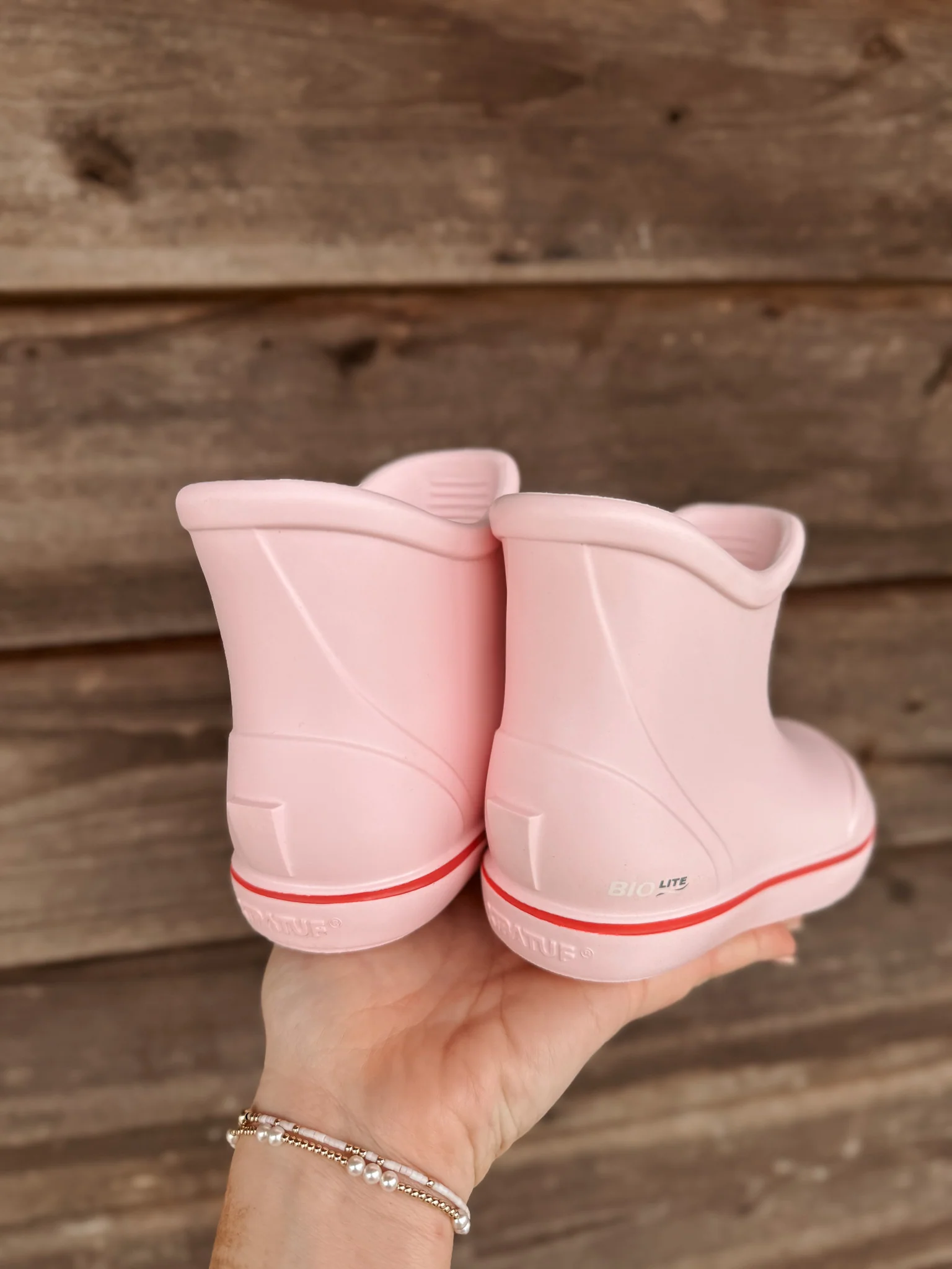 Little Kid's Tufs Pink Ankle Deck Boot - Image 11