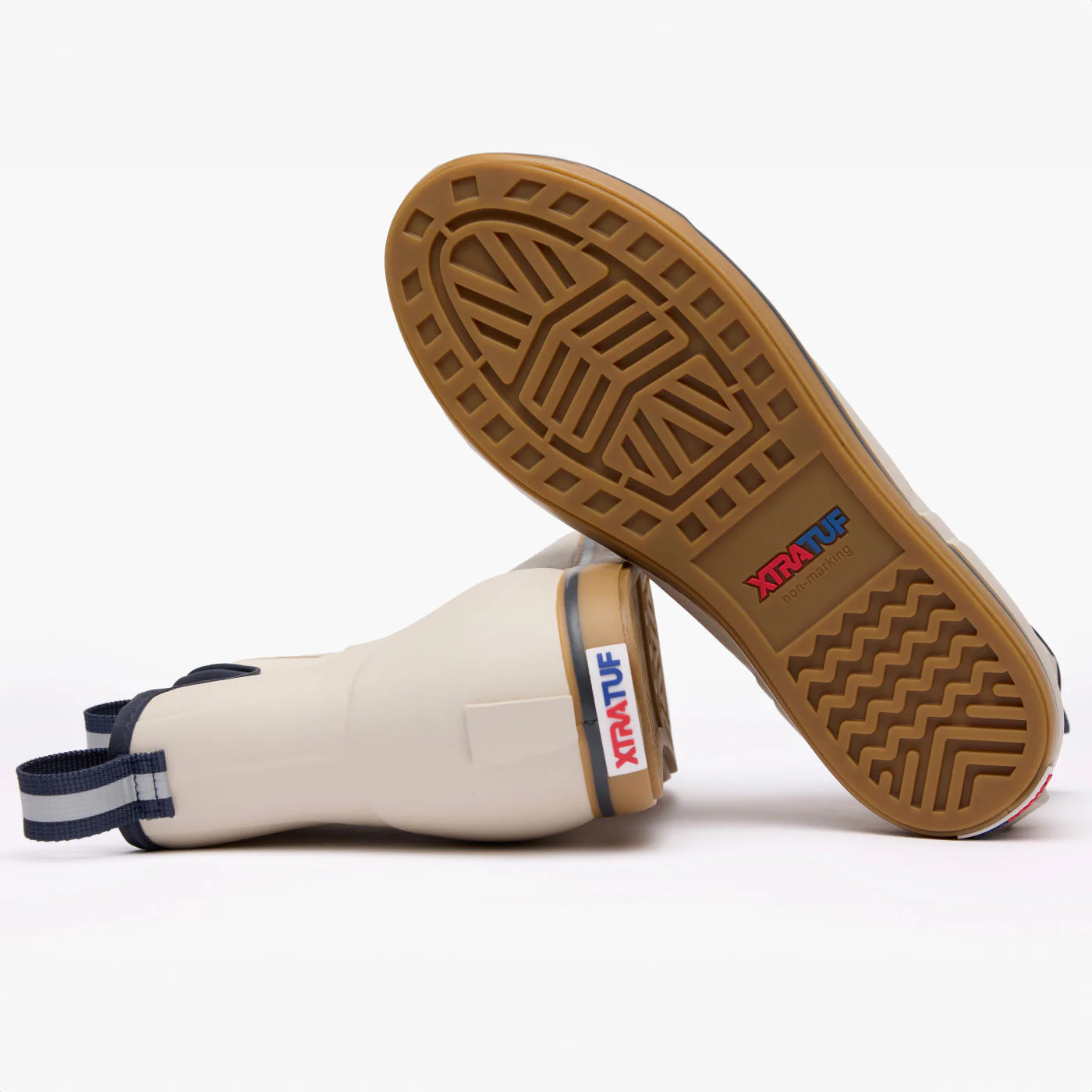 Men's XTRATUF Ankle Deck Boot in White/Navy - Image 5