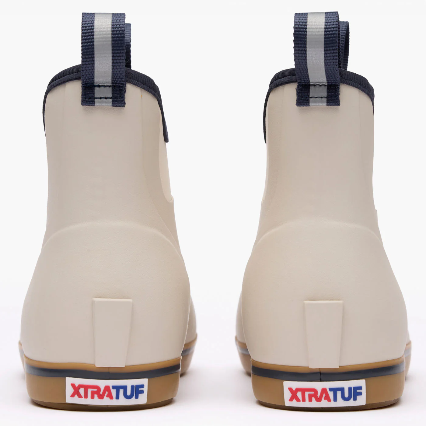 Men's XTRATUF Ankle Deck Boot in White/Navy - Image 6