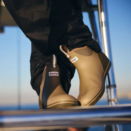 Men's Xtratuf 6 In Ankle Deck Boot in Earth Brown - Image 3