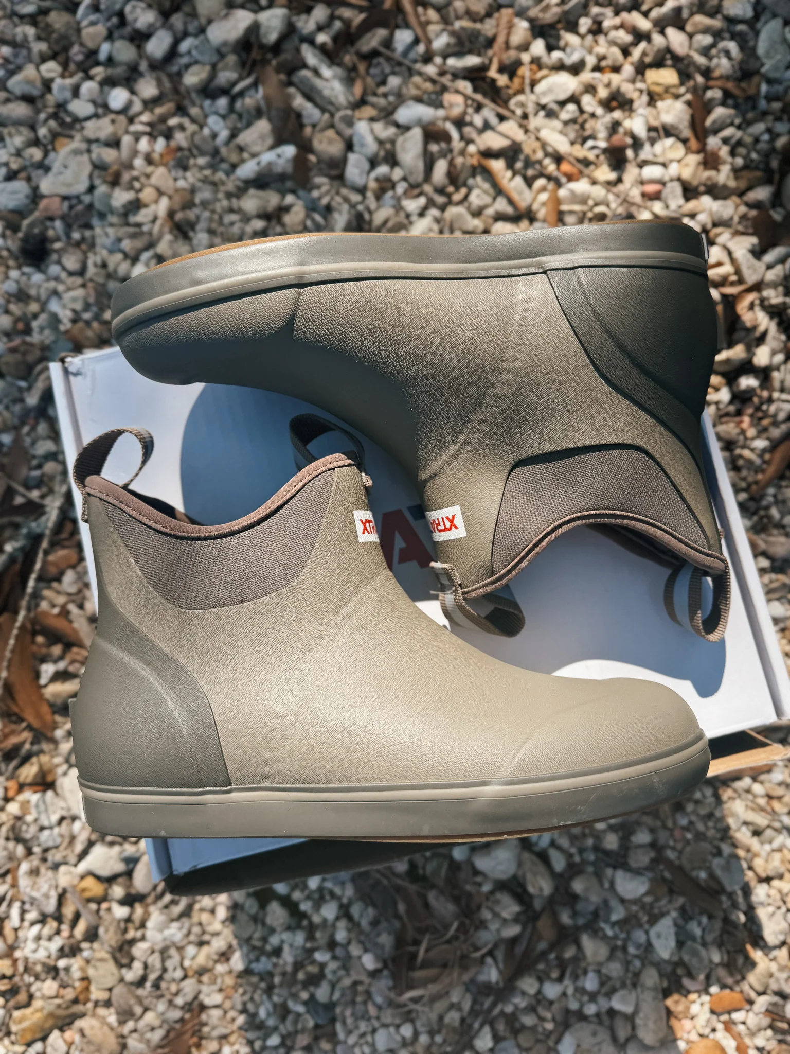 Men's Xtratuf 6 In Ankle Deck Boot in Earth Brown - Image 7