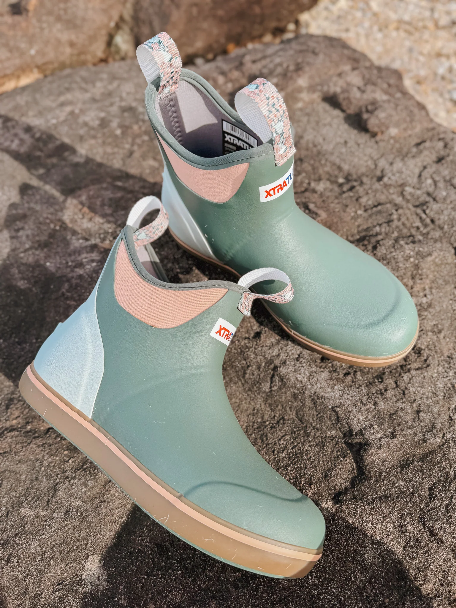 XTRATUF Women's Ankle Deck Boots in Green - Image 3