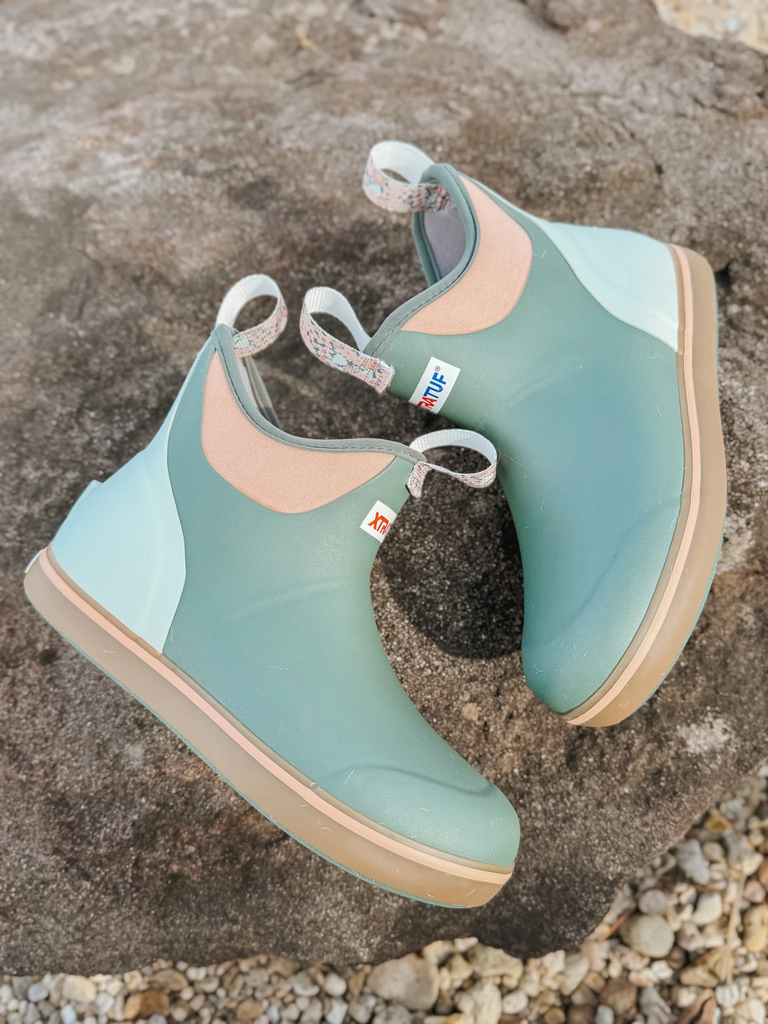 XTRATUF Women's Ankle Deck Boots in Green - Image 4