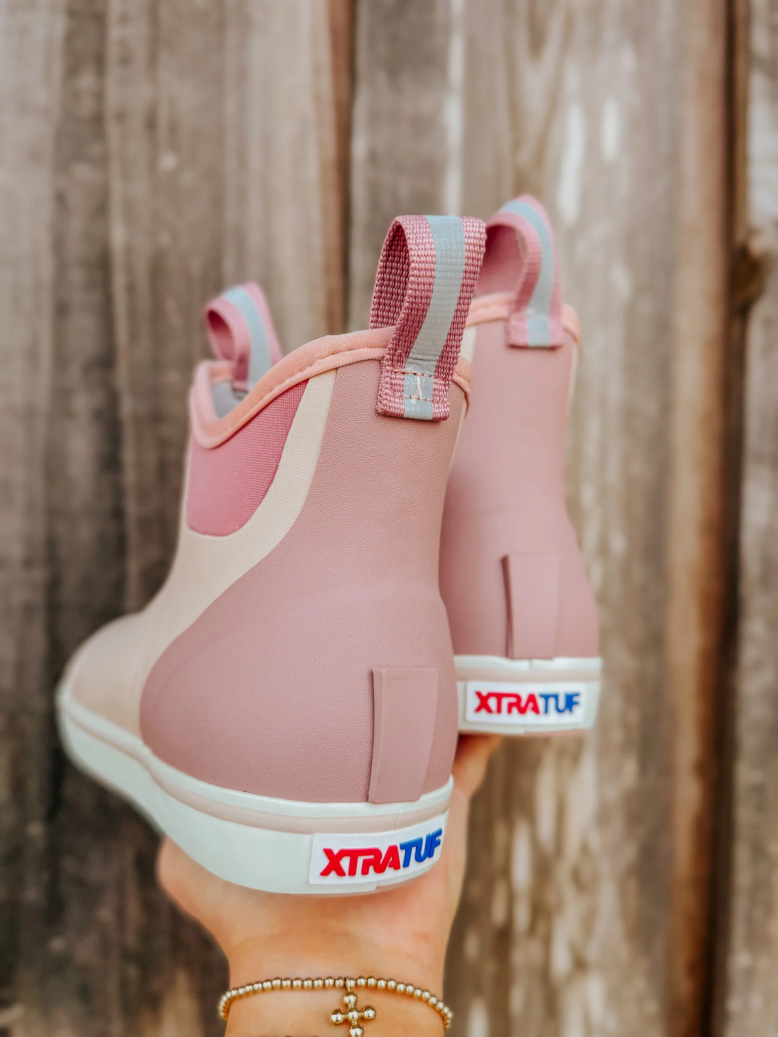 Women's Xtratuf 6 in Ankle Deck Boot in Blush Pink - Image 12